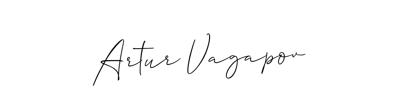 How to Draw Artur Vagapov signature style? Allison_Script is a latest design signature styles for name Artur Vagapov. Artur Vagapov signature style 2 images and pictures png