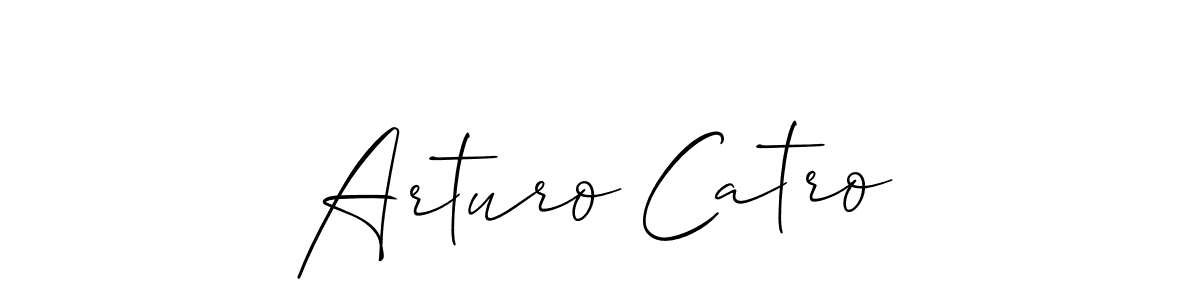 Also You can easily find your signature by using the search form. We will create Arturo Catro name handwritten signature images for you free of cost using Allison_Script sign style. Arturo Catro signature style 2 images and pictures png