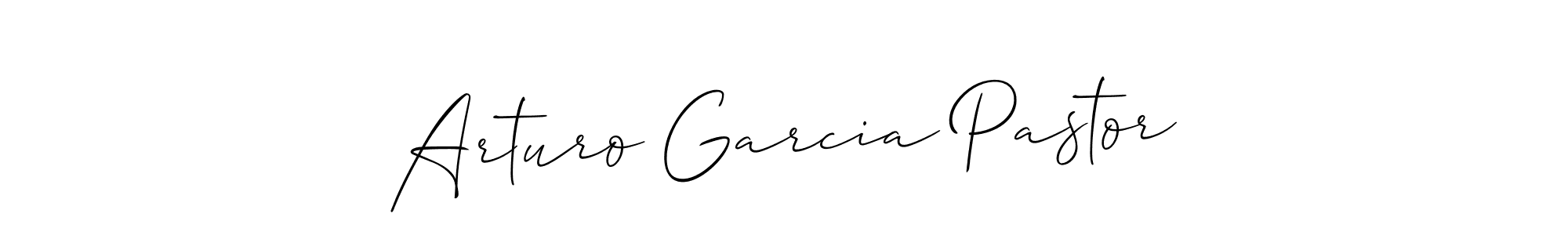 How to make Arturo Garcia Pastor signature? Allison_Script is a professional autograph style. Create handwritten signature for Arturo Garcia Pastor name. Arturo Garcia Pastor signature style 2 images and pictures png