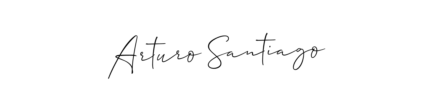 Make a short Arturo Santiago signature style. Manage your documents anywhere anytime using Allison_Script. Create and add eSignatures, submit forms, share and send files easily. Arturo Santiago signature style 2 images and pictures png