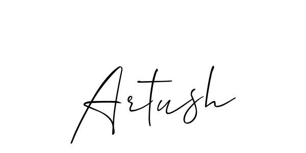 Best and Professional Signature Style for Artush. Allison_Script Best Signature Style Collection. Artush signature style 2 images and pictures png