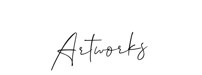 Also You can easily find your signature by using the search form. We will create Artworks name handwritten signature images for you free of cost using Allison_Script sign style. Artworks signature style 2 images and pictures png