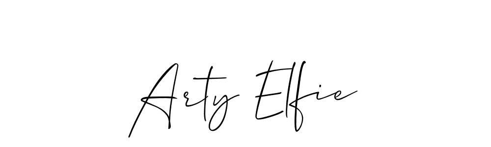 It looks lik you need a new signature style for name Arty Elfie. Design unique handwritten (Allison_Script) signature with our free signature maker in just a few clicks. Arty Elfie signature style 2 images and pictures png