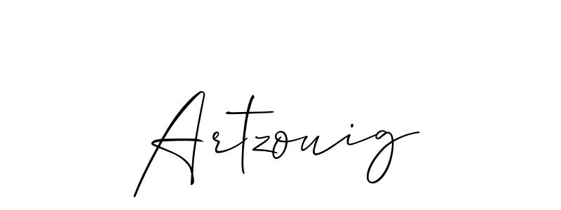 Make a short Artzouig signature style. Manage your documents anywhere anytime using Allison_Script. Create and add eSignatures, submit forms, share and send files easily. Artzouig signature style 2 images and pictures png