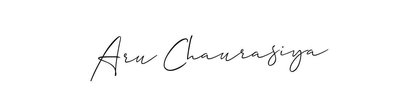 Best and Professional Signature Style for Aru Chaurasiya. Allison_Script Best Signature Style Collection. Aru Chaurasiya signature style 2 images and pictures png