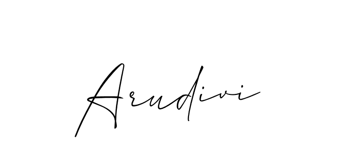 Also we have Arudivi name is the best signature style. Create professional handwritten signature collection using Allison_Script autograph style. Arudivi signature style 2 images and pictures png