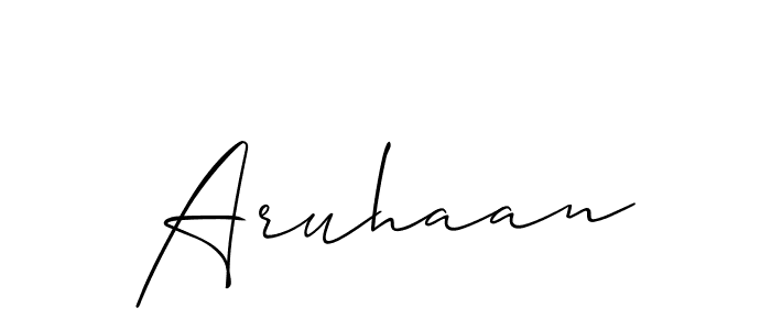 if you are searching for the best signature style for your name Aruhaan. so please give up your signature search. here we have designed multiple signature styles  using Allison_Script. Aruhaan signature style 2 images and pictures png