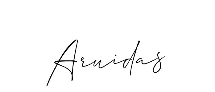 How to make Aruidas name signature. Use Allison_Script style for creating short signs online. This is the latest handwritten sign. Aruidas signature style 2 images and pictures png