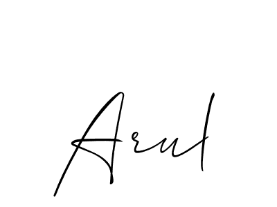 Similarly Allison_Script is the best handwritten signature design. Signature creator online .You can use it as an online autograph creator for name Arul. Arul signature style 2 images and pictures png