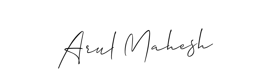 Create a beautiful signature design for name Arul Mahesh. With this signature (Allison_Script) fonts, you can make a handwritten signature for free. Arul Mahesh signature style 2 images and pictures png
