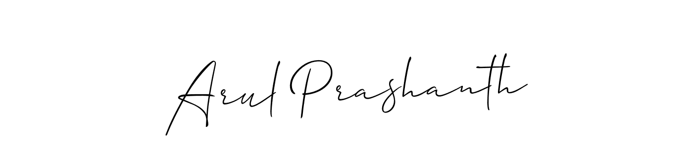 Similarly Allison_Script is the best handwritten signature design. Signature creator online .You can use it as an online autograph creator for name Arul Prashanth. Arul Prashanth signature style 2 images and pictures png