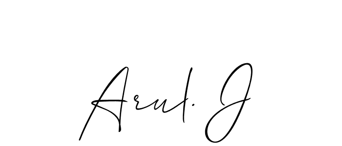 Check out images of Autograph of Arul. J name. Actor Arul. J Signature Style. Allison_Script is a professional sign style online. Arul. J signature style 2 images and pictures png