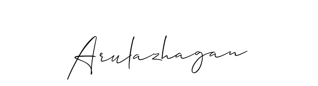 Create a beautiful signature design for name Arulazhagan. With this signature (Allison_Script) fonts, you can make a handwritten signature for free. Arulazhagan signature style 2 images and pictures png