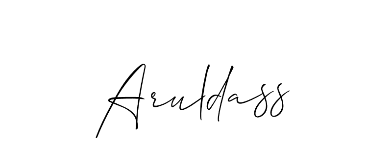 Also we have Aruldass name is the best signature style. Create professional handwritten signature collection using Allison_Script autograph style. Aruldass signature style 2 images and pictures png