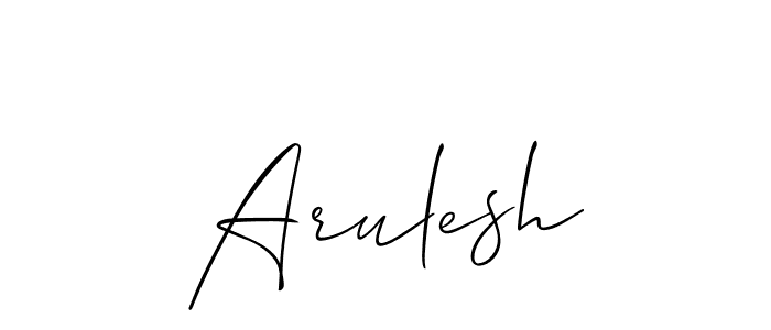Make a beautiful signature design for name Arulesh. Use this online signature maker to create a handwritten signature for free. Arulesh signature style 2 images and pictures png