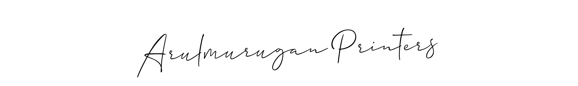 Arulmurugan Printers stylish signature style. Best Handwritten Sign (Allison_Script) for my name. Handwritten Signature Collection Ideas for my name Arulmurugan Printers. Arulmurugan Printers signature style 2 images and pictures png