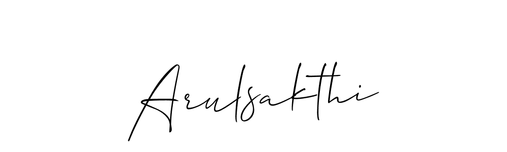 Also we have Arulsakthi name is the best signature style. Create professional handwritten signature collection using Allison_Script autograph style. Arulsakthi signature style 2 images and pictures png