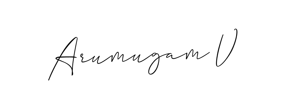 Similarly Allison_Script is the best handwritten signature design. Signature creator online .You can use it as an online autograph creator for name Arumugam V. Arumugam V signature style 2 images and pictures png