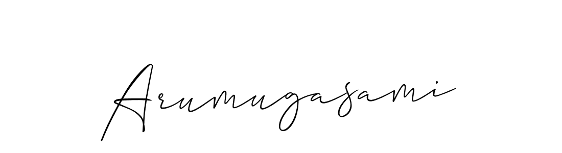 How to make Arumugasami signature? Allison_Script is a professional autograph style. Create handwritten signature for Arumugasami name. Arumugasami signature style 2 images and pictures png