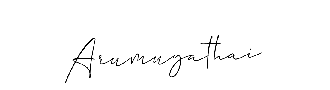 Use a signature maker to create a handwritten signature online. With this signature software, you can design (Allison_Script) your own signature for name Arumugathai. Arumugathai signature style 2 images and pictures png