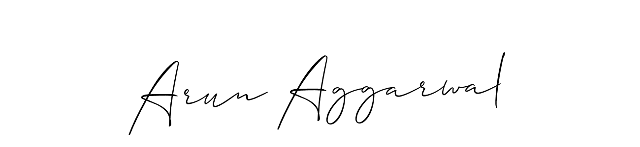 Create a beautiful signature design for name Arun Aggarwal. With this signature (Allison_Script) fonts, you can make a handwritten signature for free. Arun Aggarwal signature style 2 images and pictures png