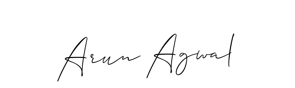 if you are searching for the best signature style for your name Arun Agwal. so please give up your signature search. here we have designed multiple signature styles  using Allison_Script. Arun Agwal signature style 2 images and pictures png