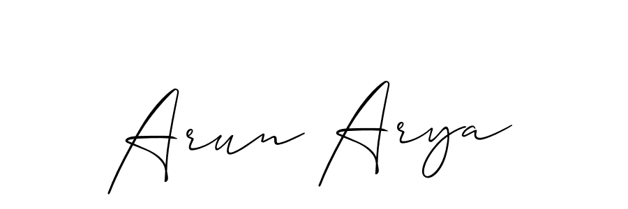 Make a beautiful signature design for name Arun Arya. Use this online signature maker to create a handwritten signature for free. Arun Arya signature style 2 images and pictures png