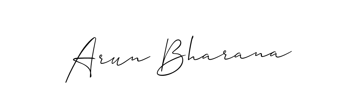 Best and Professional Signature Style for Arun Bharana. Allison_Script Best Signature Style Collection. Arun Bharana signature style 2 images and pictures png