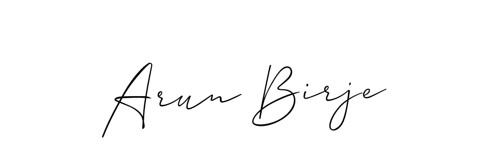 Also You can easily find your signature by using the search form. We will create Arun Birje name handwritten signature images for you free of cost using Allison_Script sign style. Arun Birje signature style 2 images and pictures png