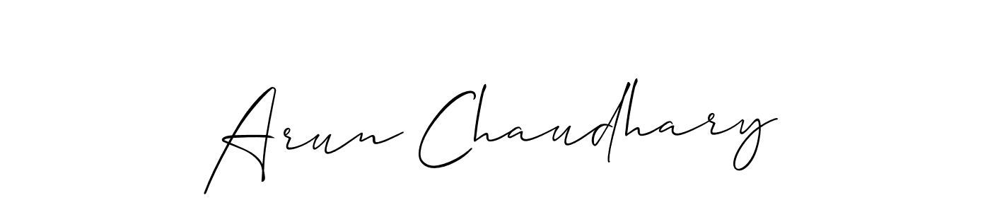 Best and Professional Signature Style for Arun Chaudhary. Allison_Script Best Signature Style Collection. Arun Chaudhary signature style 2 images and pictures png