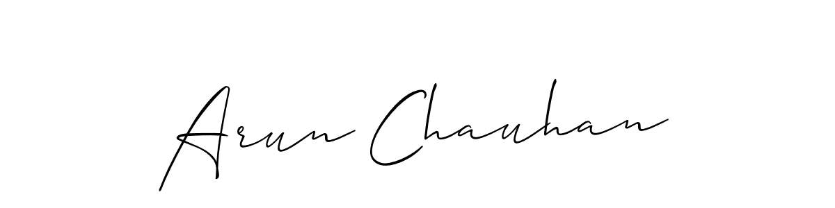 Also You can easily find your signature by using the search form. We will create Arun Chauhan name handwritten signature images for you free of cost using Allison_Script sign style. Arun Chauhan signature style 2 images and pictures png