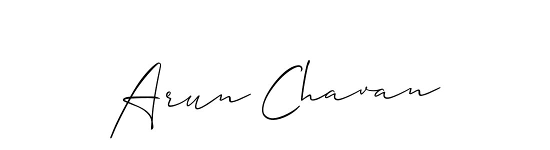 How to make Arun Chavan signature? Allison_Script is a professional autograph style. Create handwritten signature for Arun Chavan name. Arun Chavan signature style 2 images and pictures png