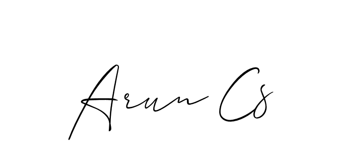 Similarly Allison_Script is the best handwritten signature design. Signature creator online .You can use it as an online autograph creator for name Arun Cs. Arun Cs signature style 2 images and pictures png