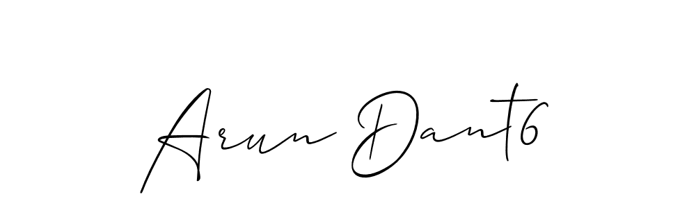 Make a beautiful signature design for name Arun Dant6. Use this online signature maker to create a handwritten signature for free. Arun Dant6 signature style 2 images and pictures png