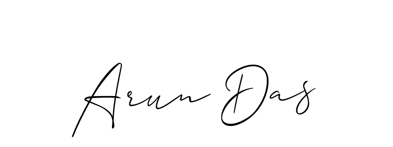 Arun Das stylish signature style. Best Handwritten Sign (Allison_Script) for my name. Handwritten Signature Collection Ideas for my name Arun Das. Arun Das signature style 2 images and pictures png