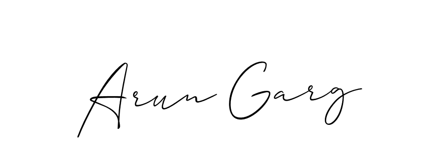 if you are searching for the best signature style for your name Arun Garg. so please give up your signature search. here we have designed multiple signature styles  using Allison_Script. Arun Garg signature style 2 images and pictures png