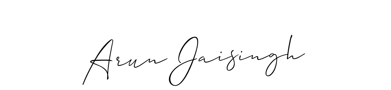 How to make Arun Jaisingh signature? Allison_Script is a professional autograph style. Create handwritten signature for Arun Jaisingh name. Arun Jaisingh signature style 2 images and pictures png