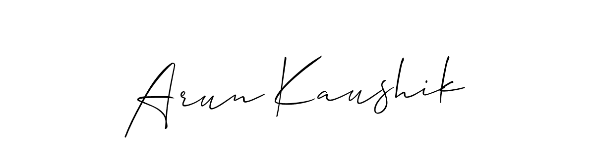 This is the best signature style for the Arun Kaushik name. Also you like these signature font (Allison_Script). Mix name signature. Arun Kaushik signature style 2 images and pictures png