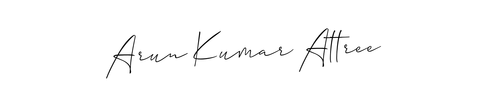 Here are the top 10 professional signature styles for the name Arun Kumar Attree. These are the best autograph styles you can use for your name. Arun Kumar Attree signature style 2 images and pictures png