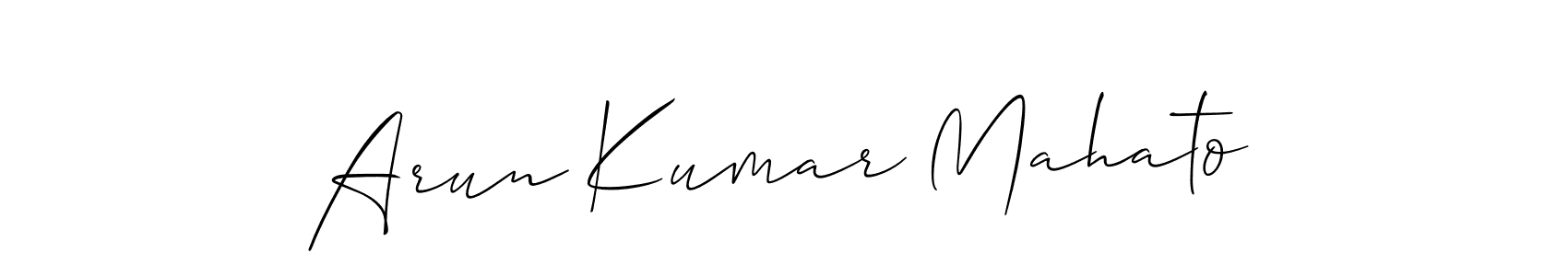 Best and Professional Signature Style for Arun Kumar Mahato. Allison_Script Best Signature Style Collection. Arun Kumar Mahato signature style 2 images and pictures png
