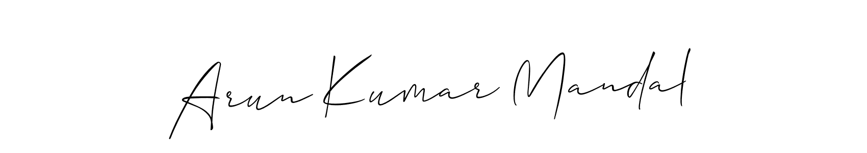 How to Draw Arun Kumar Mandal signature style? Allison_Script is a latest design signature styles for name Arun Kumar Mandal. Arun Kumar Mandal signature style 2 images and pictures png