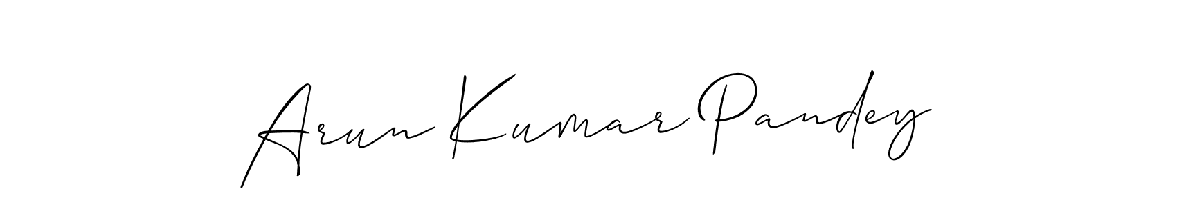 Best and Professional Signature Style for Arun Kumar Pandey. Allison_Script Best Signature Style Collection. Arun Kumar Pandey signature style 2 images and pictures png
