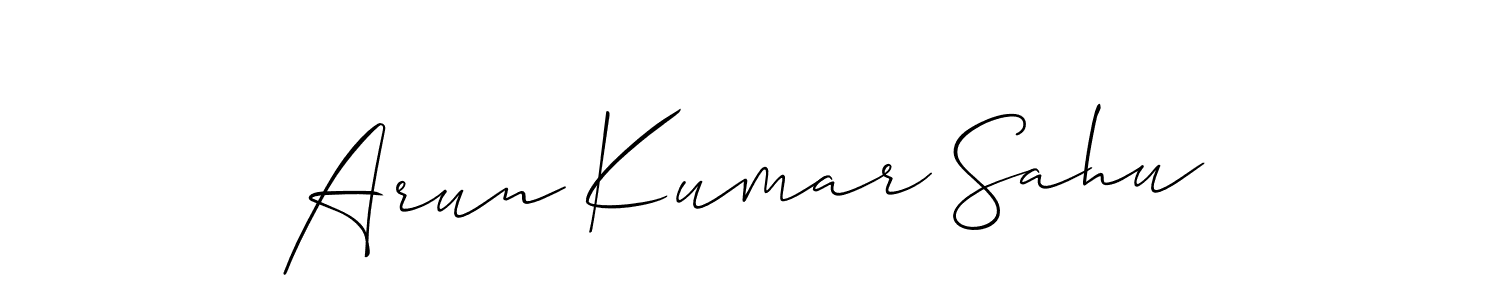 It looks lik you need a new signature style for name Arun Kumar Sahu. Design unique handwritten (Allison_Script) signature with our free signature maker in just a few clicks. Arun Kumar Sahu signature style 2 images and pictures png