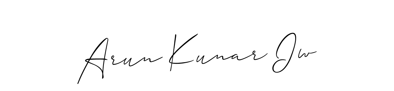 Make a beautiful signature design for name Arun Kunar Iw. Use this online signature maker to create a handwritten signature for free. Arun Kunar Iw signature style 2 images and pictures png