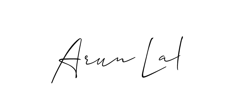 Also You can easily find your signature by using the search form. We will create Arun Lal name handwritten signature images for you free of cost using Allison_Script sign style. Arun Lal signature style 2 images and pictures png
