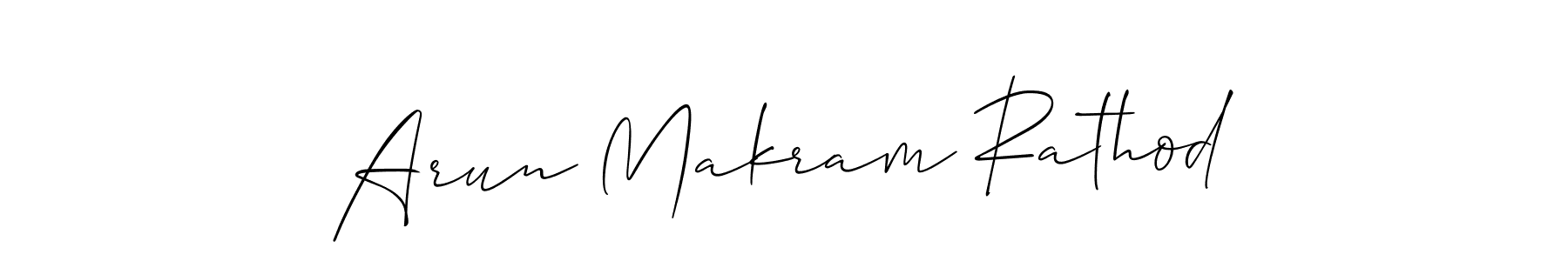 This is the best signature style for the Arun Makram Rathod name. Also you like these signature font (Allison_Script). Mix name signature. Arun Makram Rathod signature style 2 images and pictures png