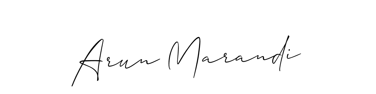 Also You can easily find your signature by using the search form. We will create Arun Marandi name handwritten signature images for you free of cost using Allison_Script sign style. Arun Marandi signature style 2 images and pictures png