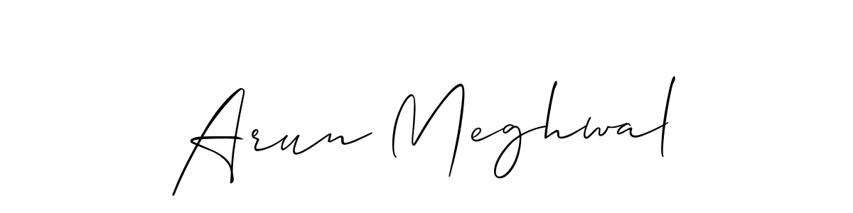 Make a beautiful signature design for name Arun Meghwal. Use this online signature maker to create a handwritten signature for free. Arun Meghwal signature style 2 images and pictures png