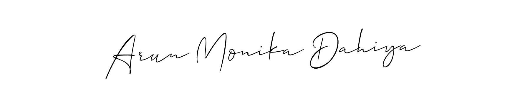 Best and Professional Signature Style for Arun Monika Dahiya. Allison_Script Best Signature Style Collection. Arun Monika Dahiya signature style 2 images and pictures png