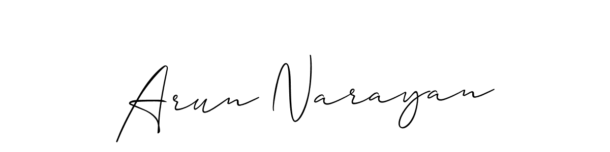 This is the best signature style for the Arun Narayan name. Also you like these signature font (Allison_Script). Mix name signature. Arun Narayan signature style 2 images and pictures png